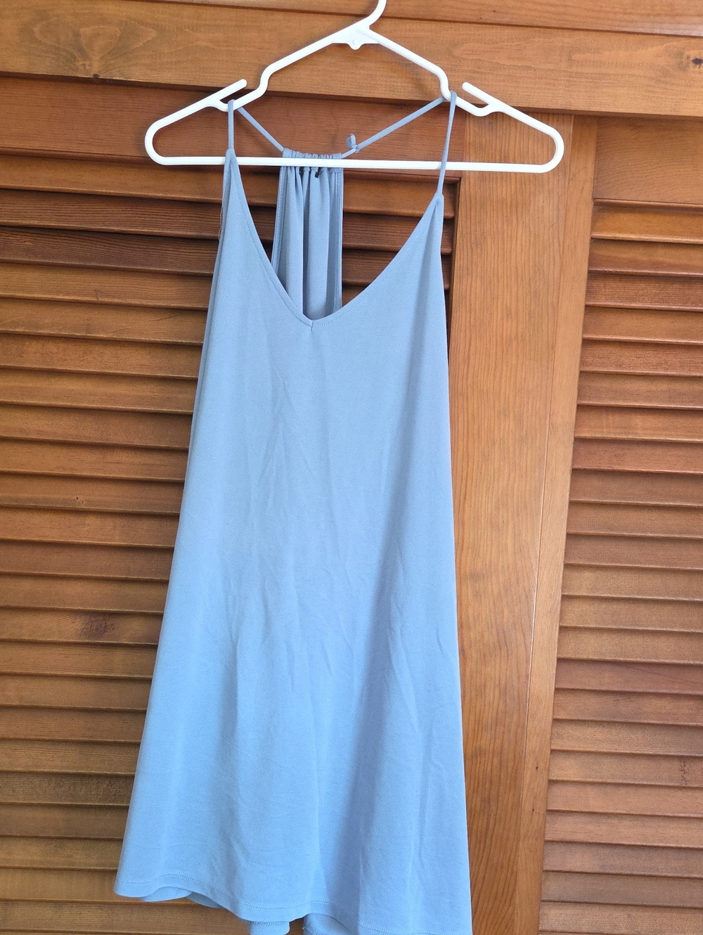Light Blue Spaghetti Strap Slip Dress